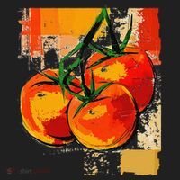 Tomato Vegetable Motif Art Tomato Hat thumb 2