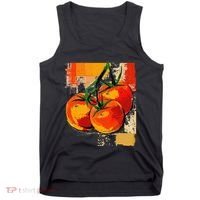 Tomato Vegetable Motif Art Tomato Tank Top thumb 0