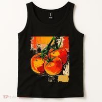 Tomato Vegetable Motif Art Tomato Tank Top thumb 2