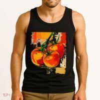 Tomato Vegetable Motif Art Tomato Tank Top thumb 3