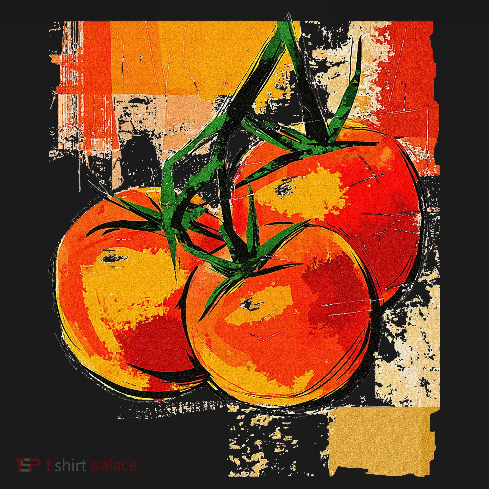 Tomato Vegetable Motif Art Tomato Tank Top
