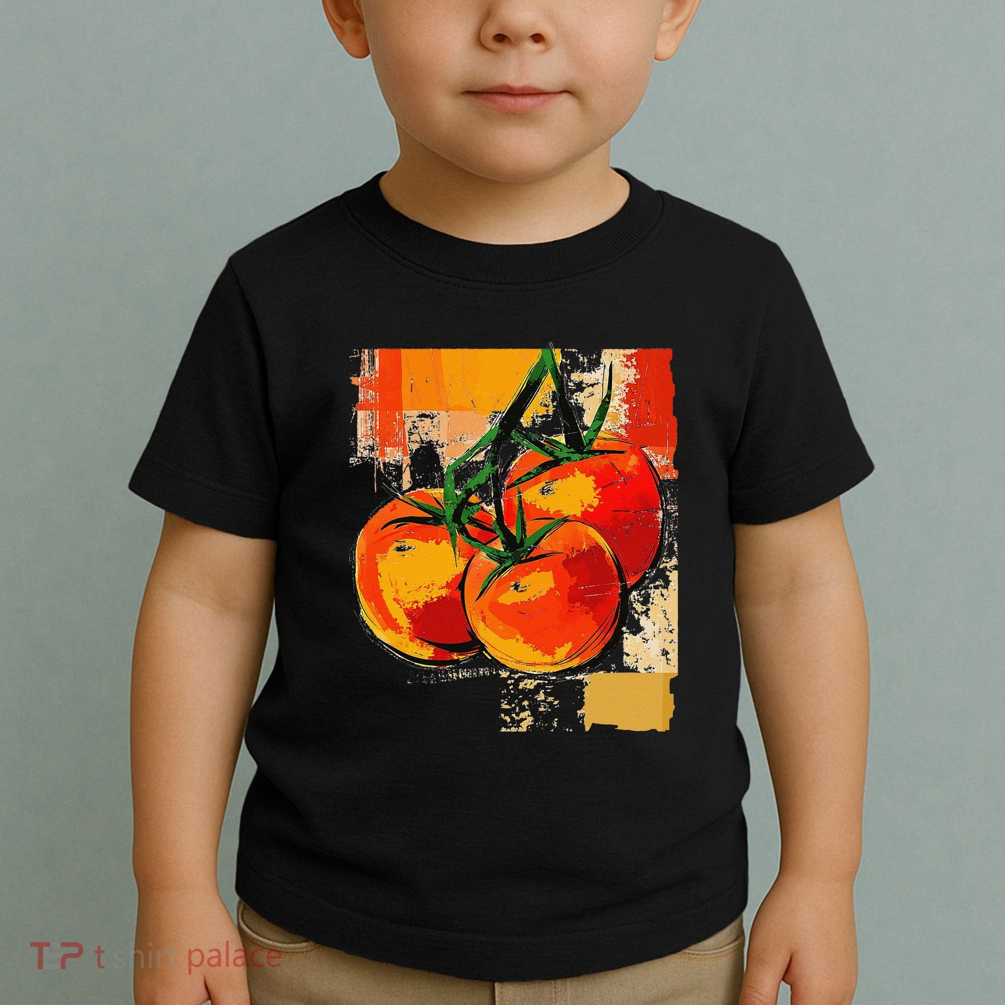 Tomato Vegetable Motif Art Tomato Toddler T-Shirt