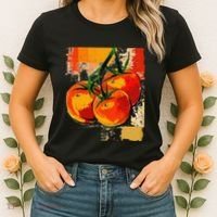 Tomato Vegetable Motif Art Tomato Women's T-Shirt thumb 2