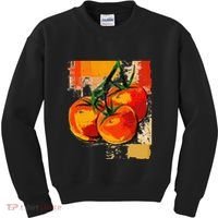 Tomato Vegetable Motif Art Tomato Kids Sweatshirt thumb 0