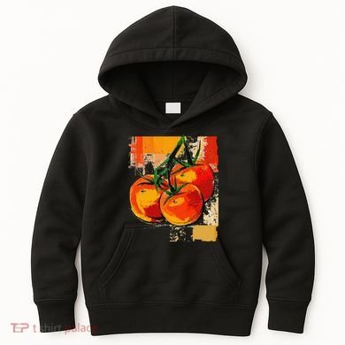 Tomato Vegetable Motif Art Tomato Kids Hoodie