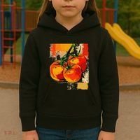 Tomato Vegetable Motif Art Tomato Kids Hoodie thumb 3