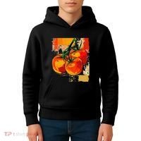 Tomato Vegetable Motif Art Tomato Kids Hoodie thumb 4