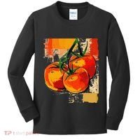 Tomato Vegetable Motif Art Tomato Kids Long Sleeve Shirt thumb 0