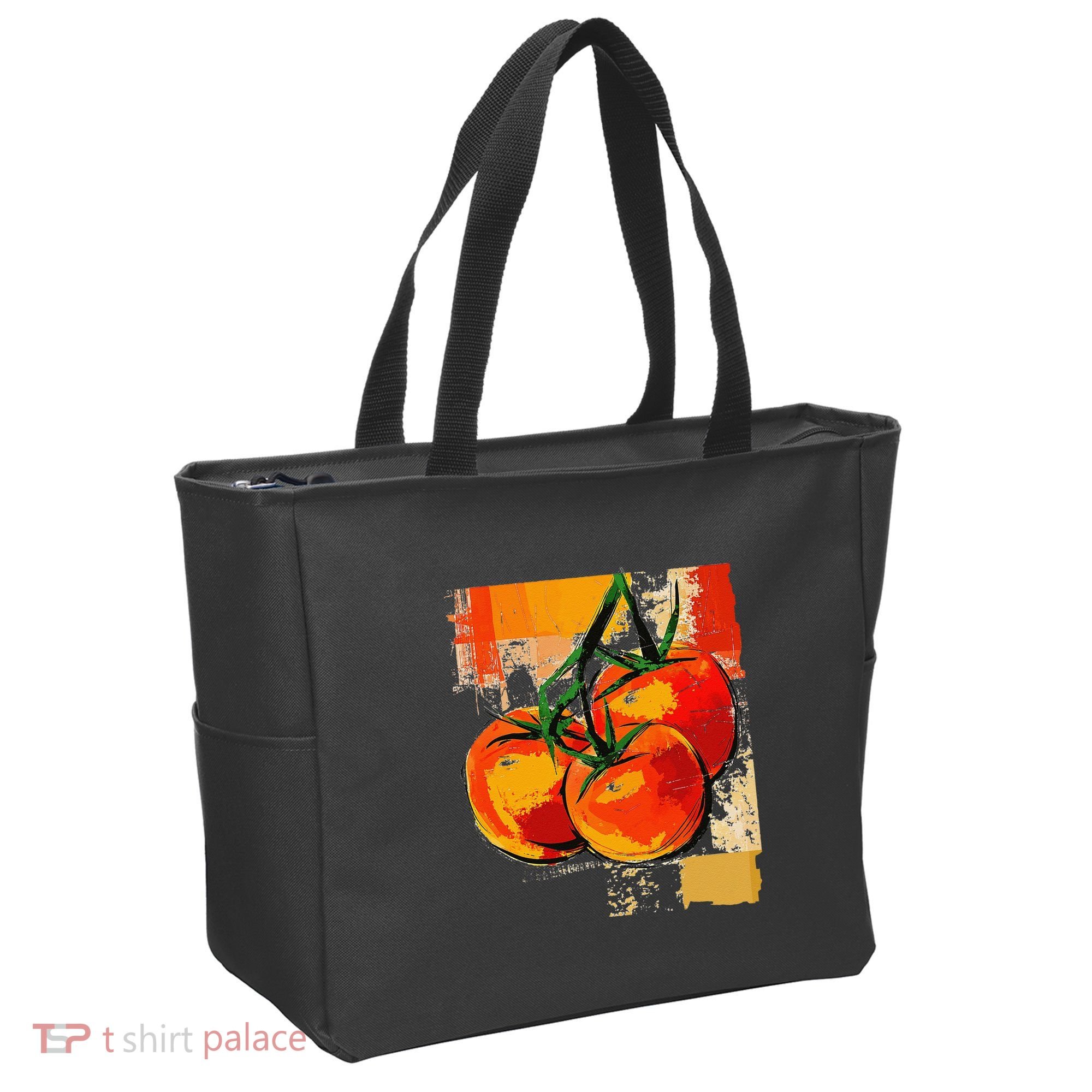 Tomato Vegetable Motif Art Tomato Tote Bag