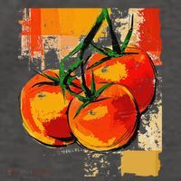 Tomato Vegetable Motif Art Tomato Vector Backpack thumb 2