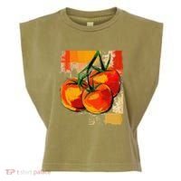 Tomato Vegetable Motif Art Tomato Garment-Dyed Women's Muscle Tee thumb 0