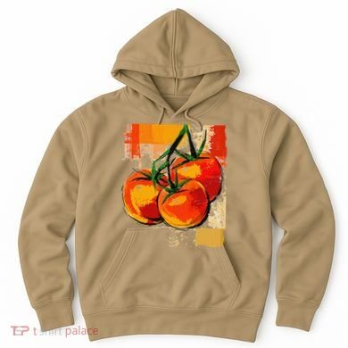 Tomato Vegetable Motif Art Tomato Hoodie