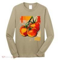 Tomato Vegetable Motif Art Tomato Long Sleeve Shirt thumb 0