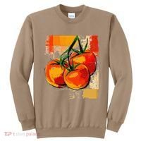Tomato Vegetable Motif Art Tomato Sweatshirt thumb 0