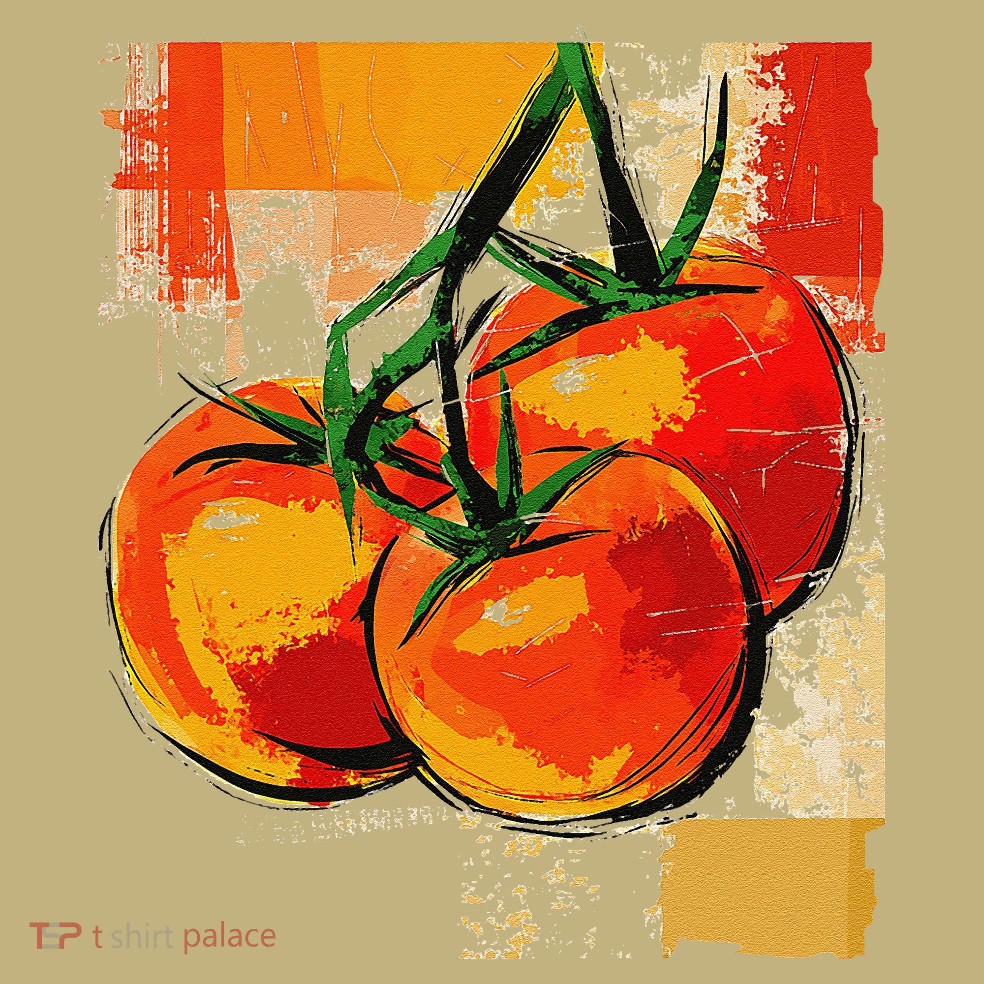 Tomato Vegetable Motif Art Tomato Sweatshirt