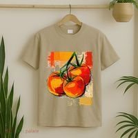 Tomato Vegetable Motif Art Tomato T-Shirt thumb 2