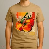 Tomato Vegetable Motif Art Tomato T-Shirt thumb 3