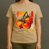 Tomato Vegetable Motif Art Tomato T-Shirt thumb 4