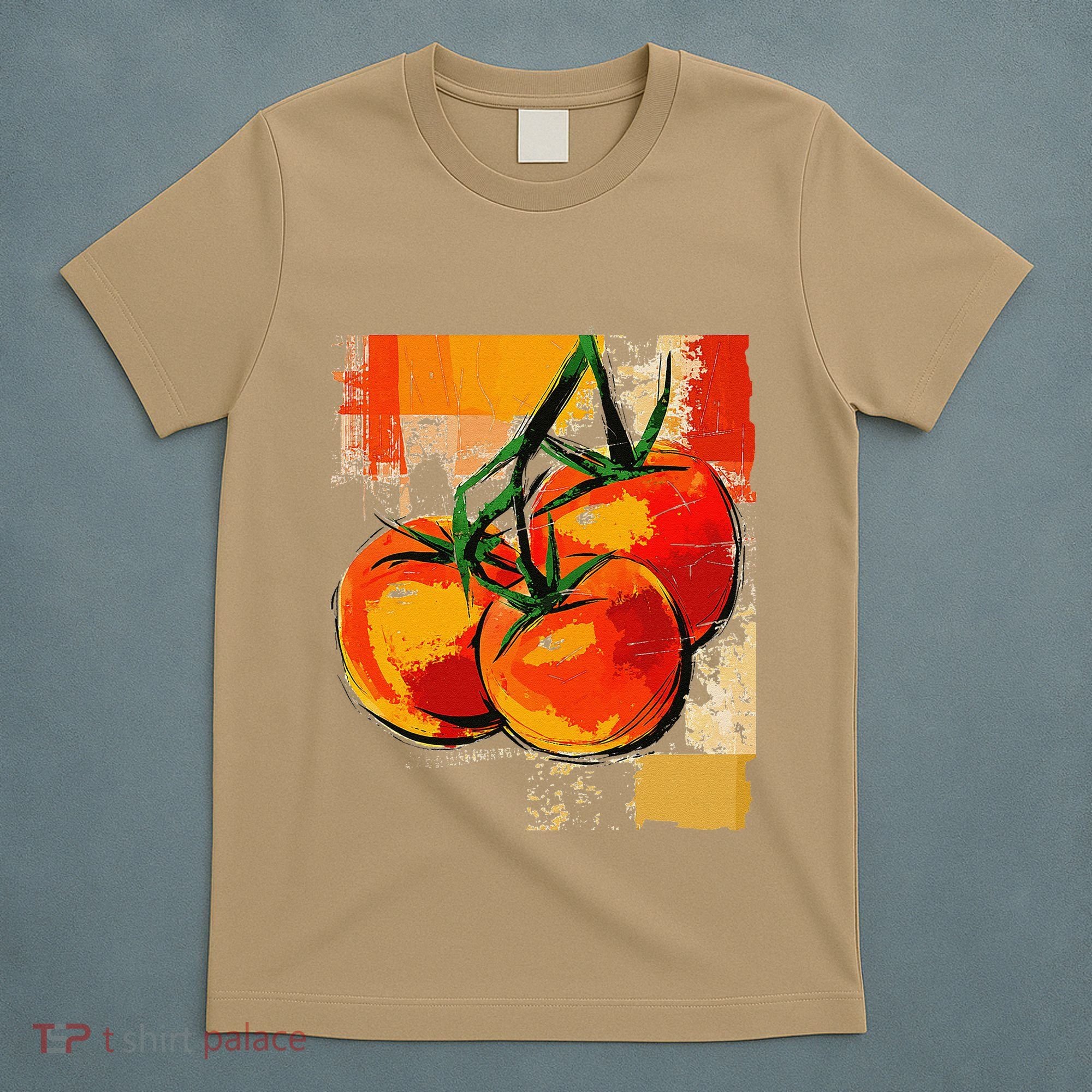 Tomato Vegetable Motif Art Tomato T-Shirt