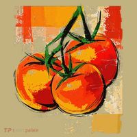 Tomato Vegetable Motif Art Tomato T-Shirt thumb 7