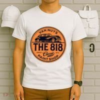 Throwback Van Nuys California San Fernando Valley Oldie Car T-Shirt thumb 6