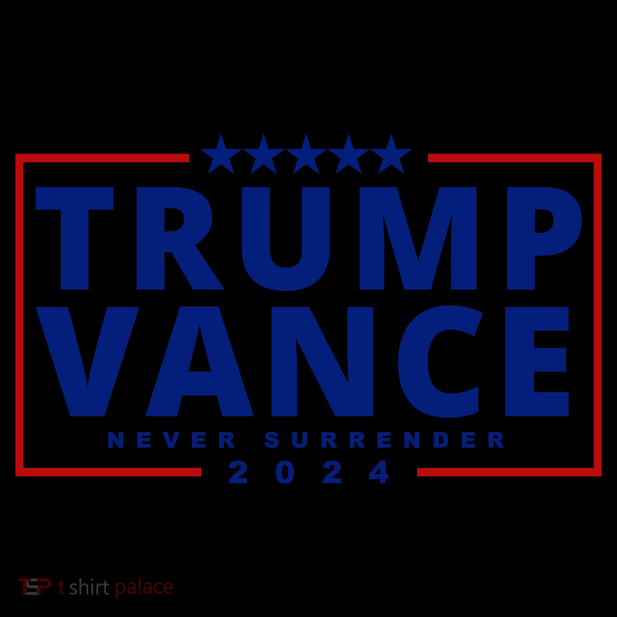 Trump Vance Never Surrender 2024 Politcal Coffee Mug