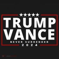 Trump Vance Never Surrender 2024 Politcal Dry Zone Grid Polo thumb 2