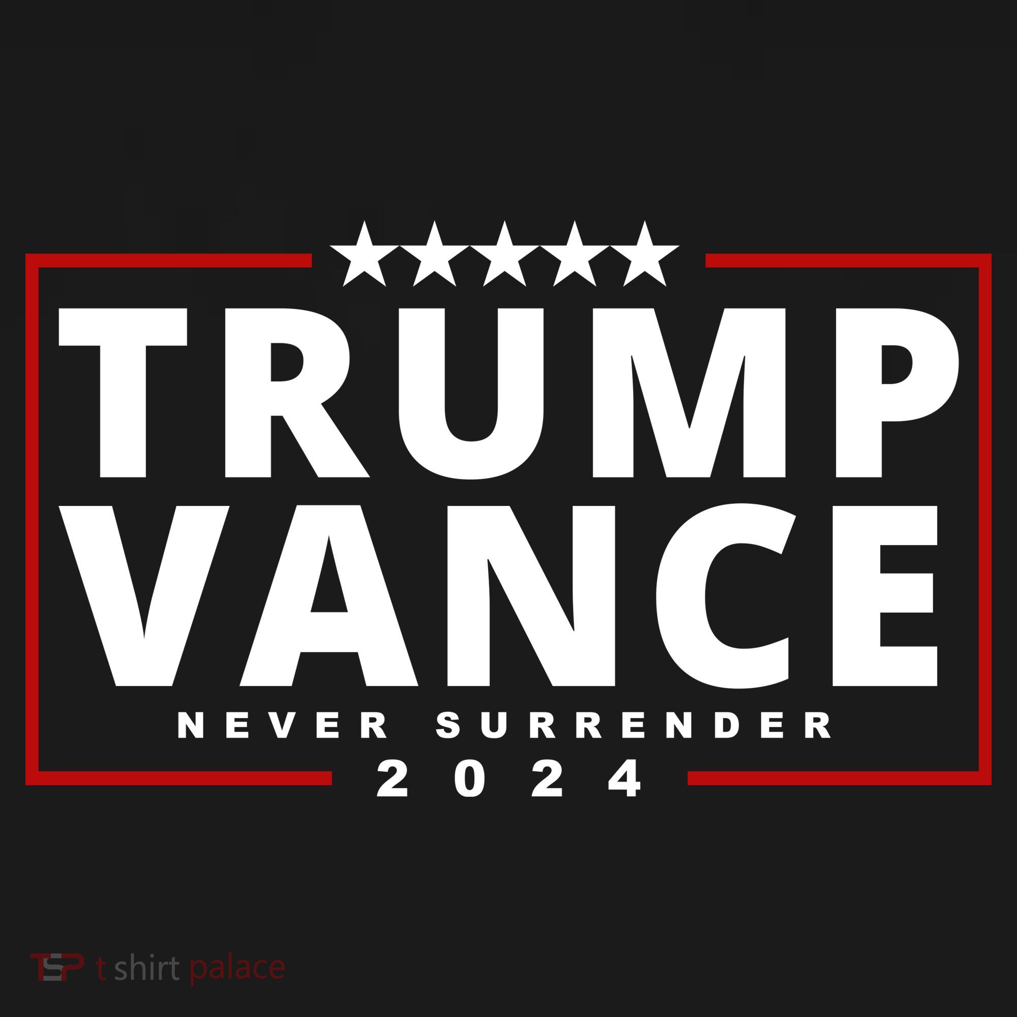 Trump Vance Never Surrender 2024 Politcal Dry Zone Grid Polo