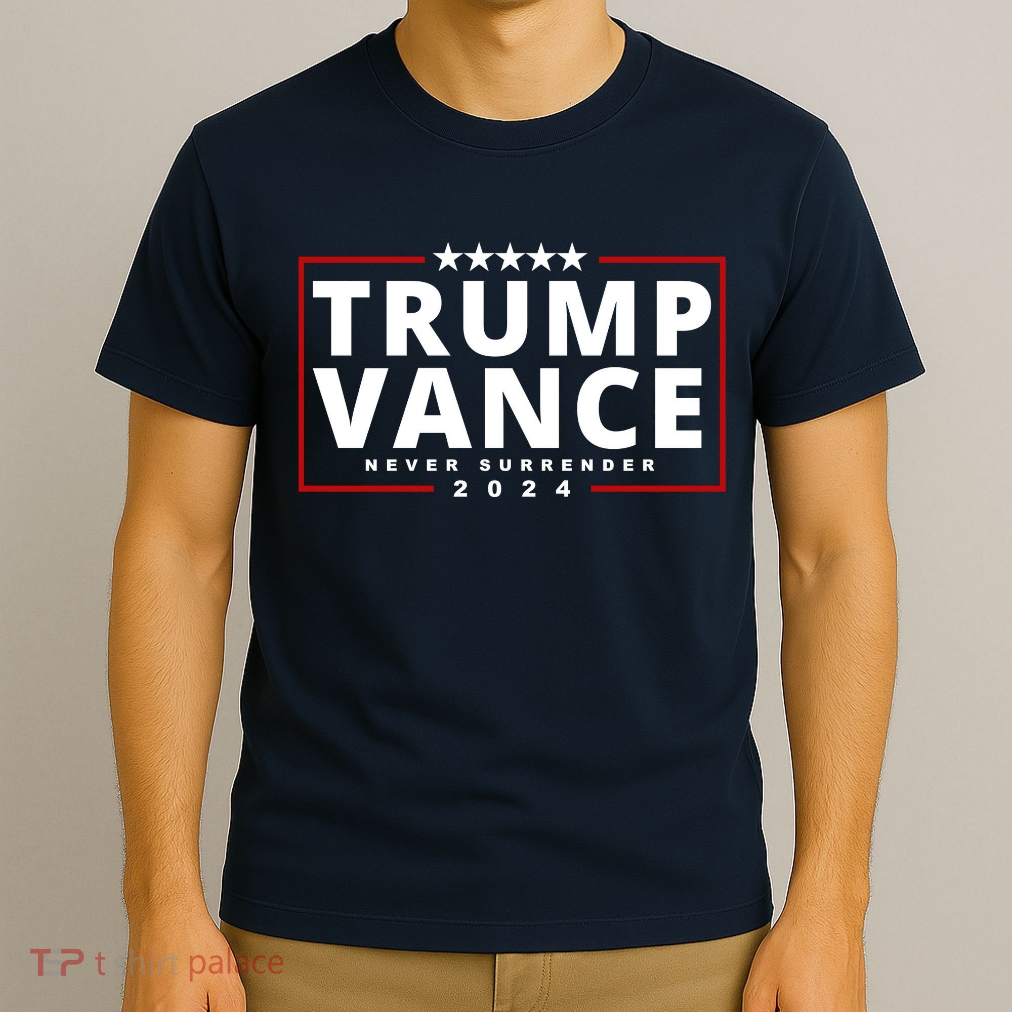 Trump Vance Never Surrender 2024 Politcal T-Shirt