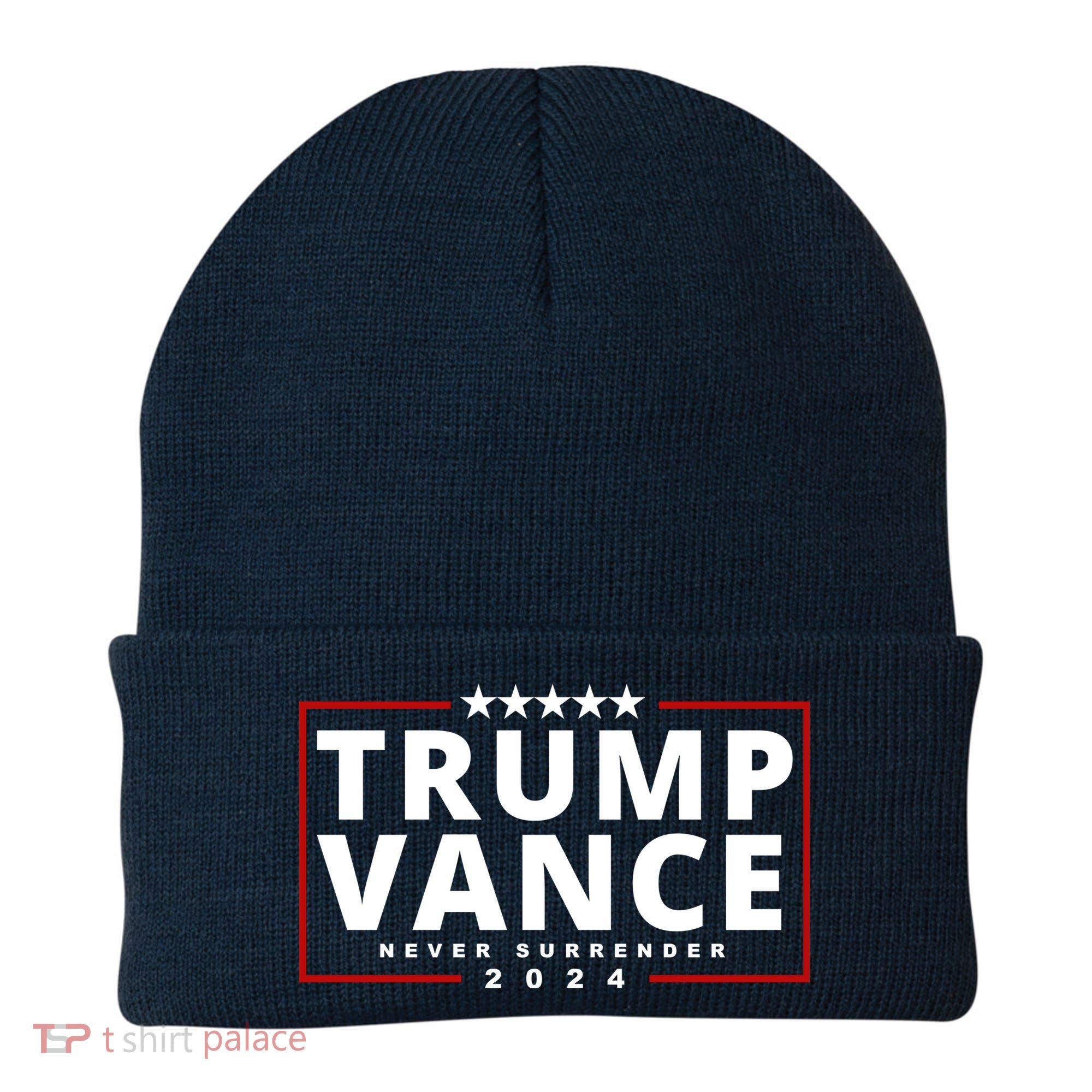 Trump Vance Never Surrender 2024 Politcal Beanie