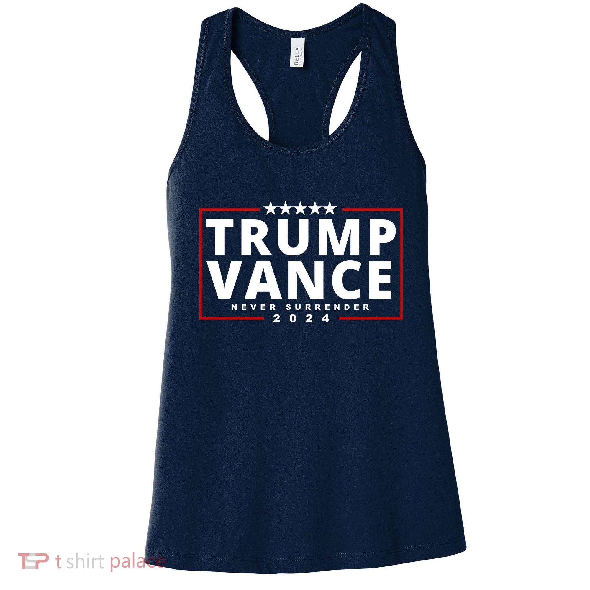 Trump Vance Never Surrender 2024 Politcal Women's Tank Top