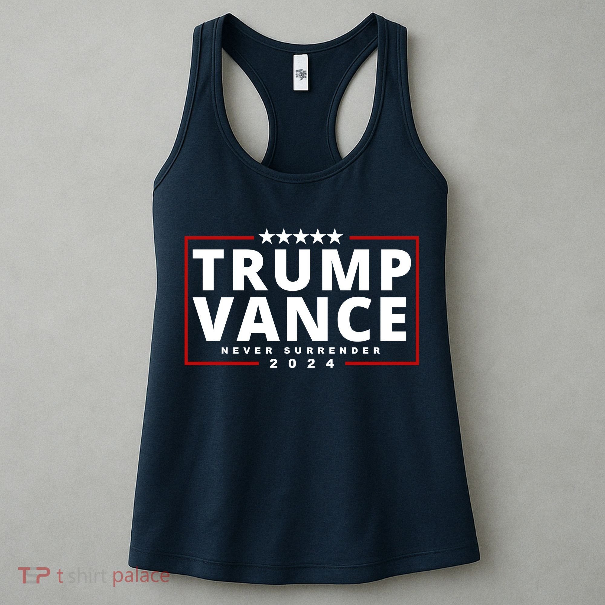 Trump Vance Never Surrender 2024 Politcal Women's Tank Top