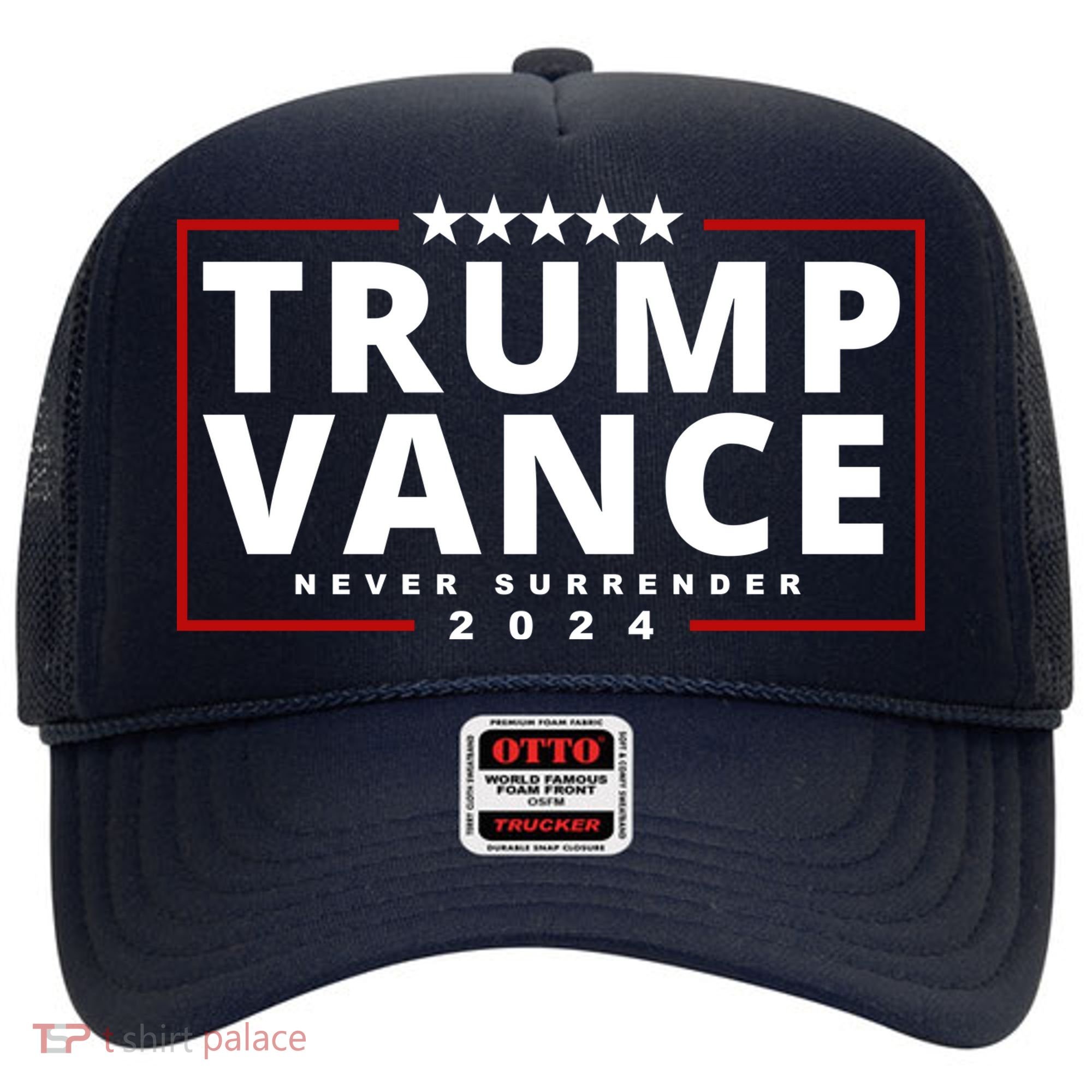 Trump Vance Never Surrender 2024 Politcal Hat