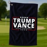 Trump Vance Never Surrender 2024 Politcal Golf Towel thumb 1
