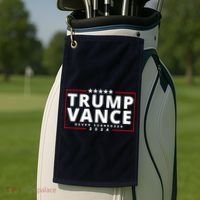 Trump Vance Never Surrender 2024 Politcal Golf Towel thumb 2