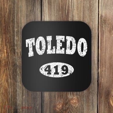 Toledo Vintage Ohio Area Code 419 Coaster