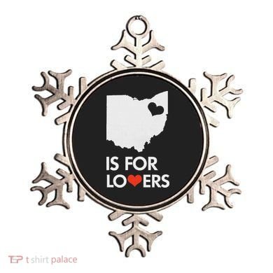 Throwback Vintage Ohio Is For Lovers T Distressed Ornament