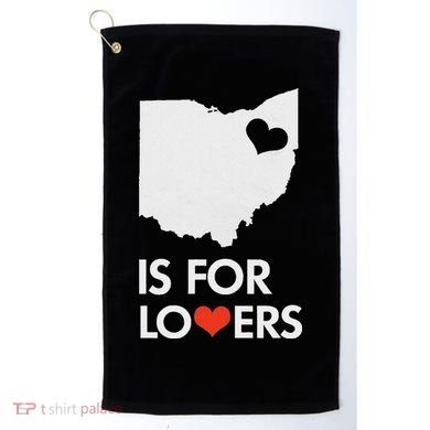 Throwback Vintage Ohio Is For Lovers T Distressed Golf Towel