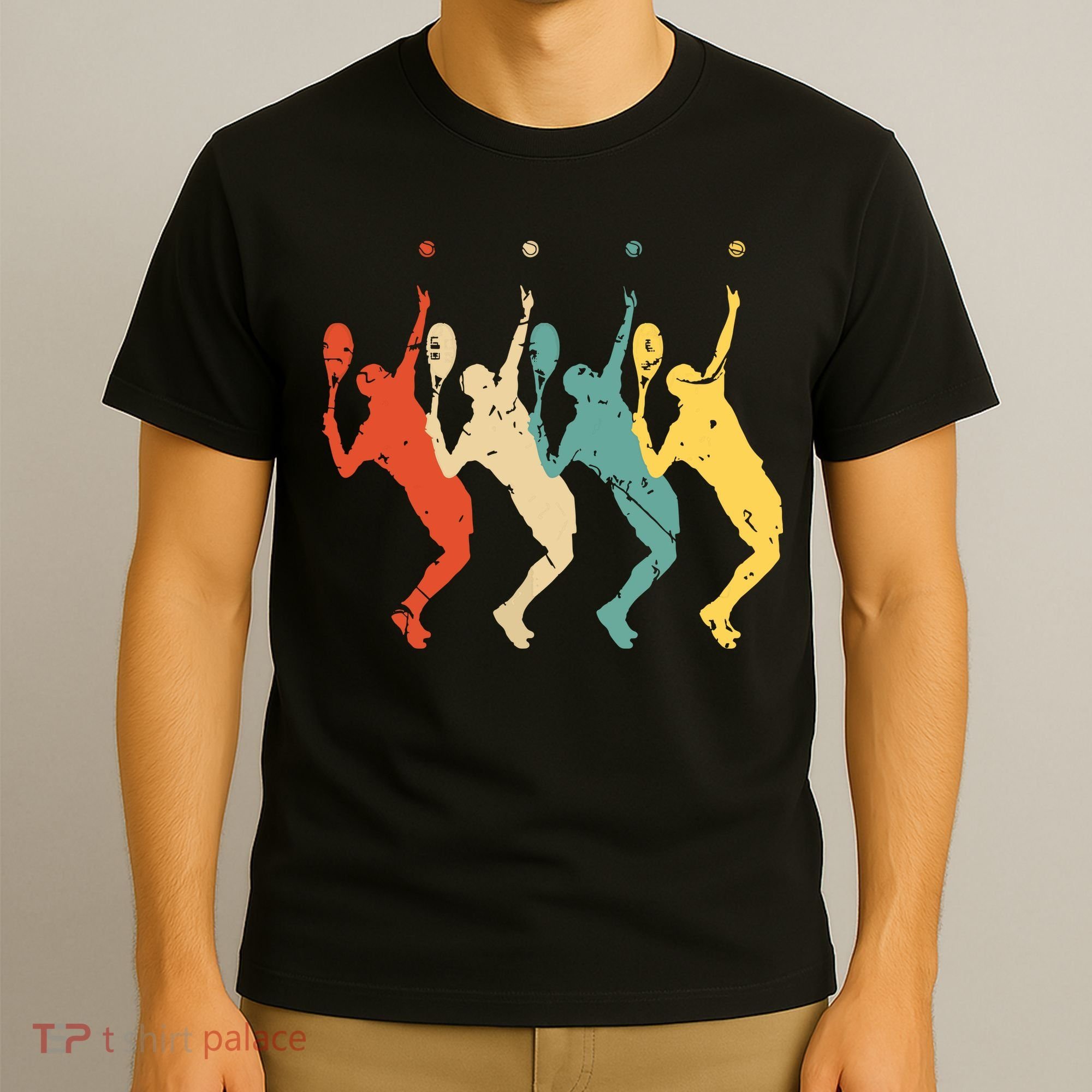 Tennis Vintage Retro 70s 80s Tennis Player T-Shirt
