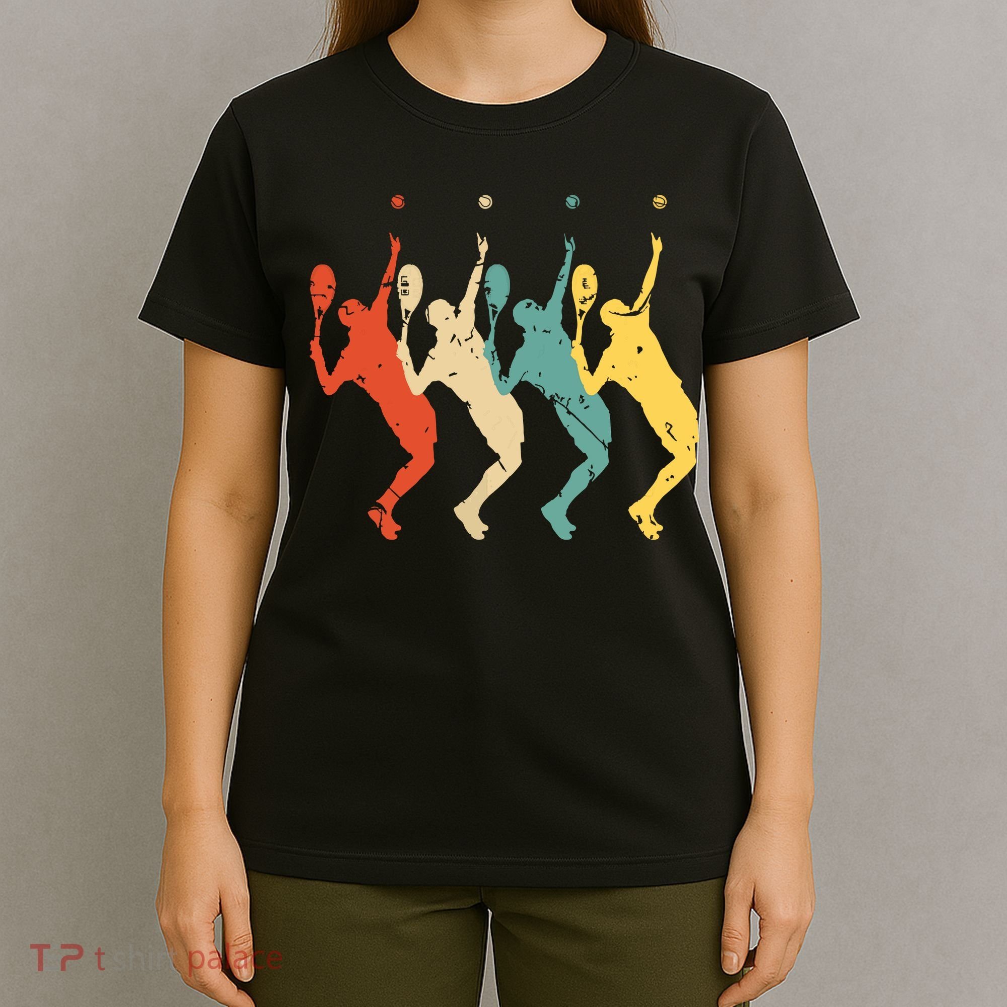Tennis Vintage Retro 70s 80s Tennis Player T-Shirt