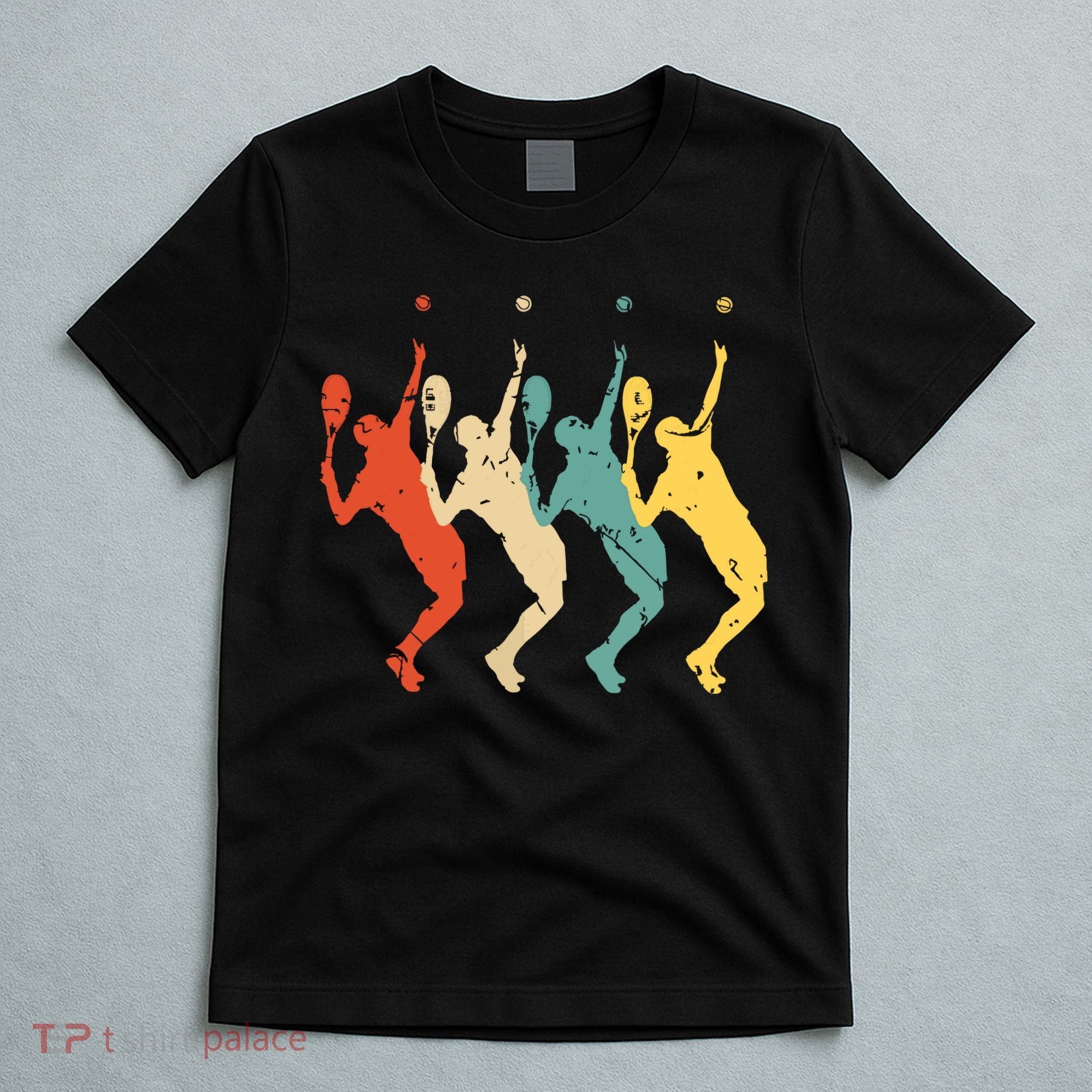 Tennis Vintage Retro 70s 80s Tennis Player T-Shirt