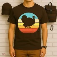 Turkey Vintage Retro Happy Thanksgiving  T-Shirt thumb 6
