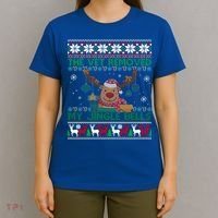 The Vet Removed My Jingle Bells Funny Reindeer Christmas Gift T-Shirt thumb 4
