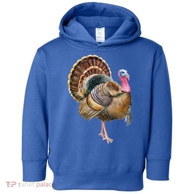 Turkey Vintage Retro Gobble Gobble Thanksgiving Classic Cool Gift Toddler Hoodie