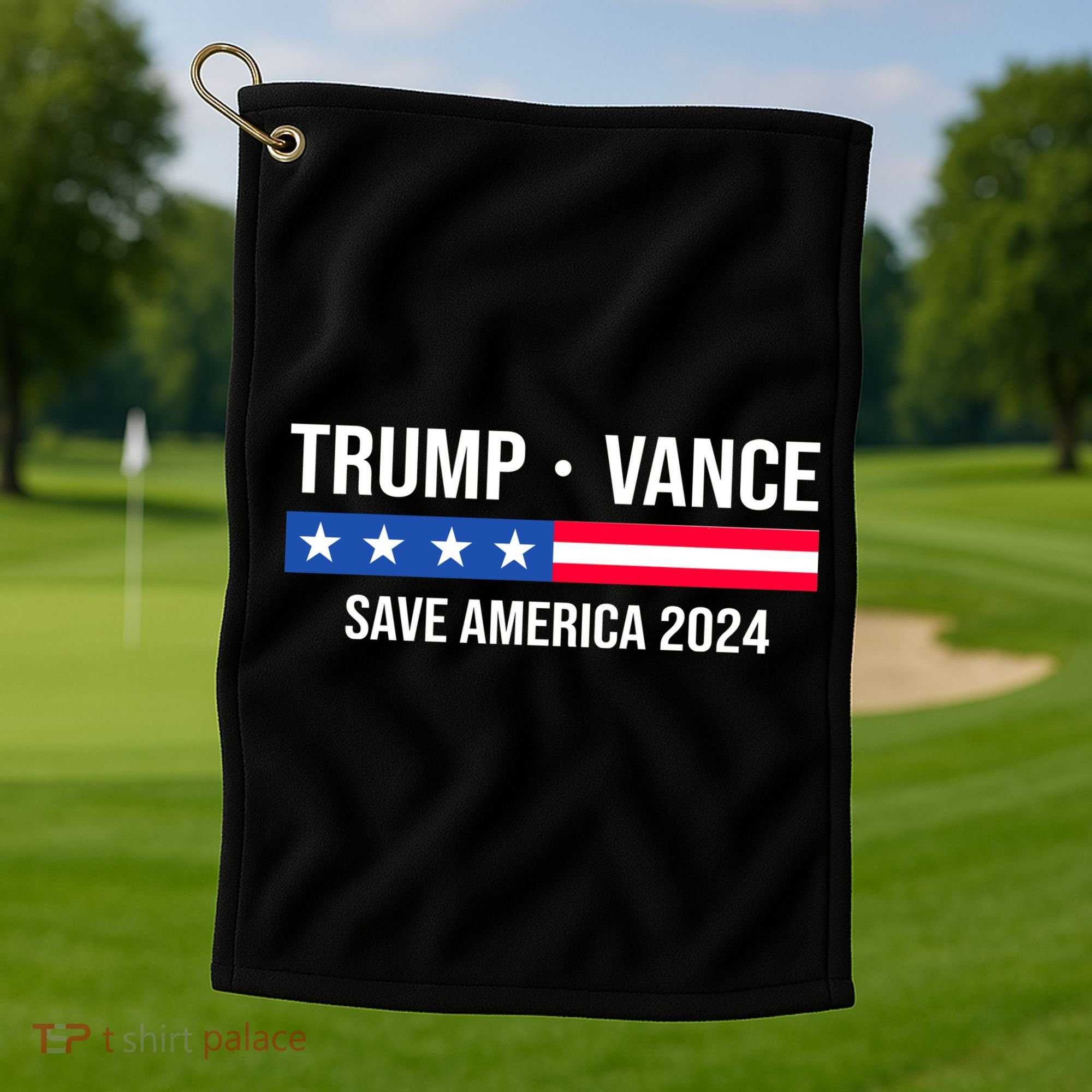 Trump Vance Save America 2024 Usa Election Golf Towel