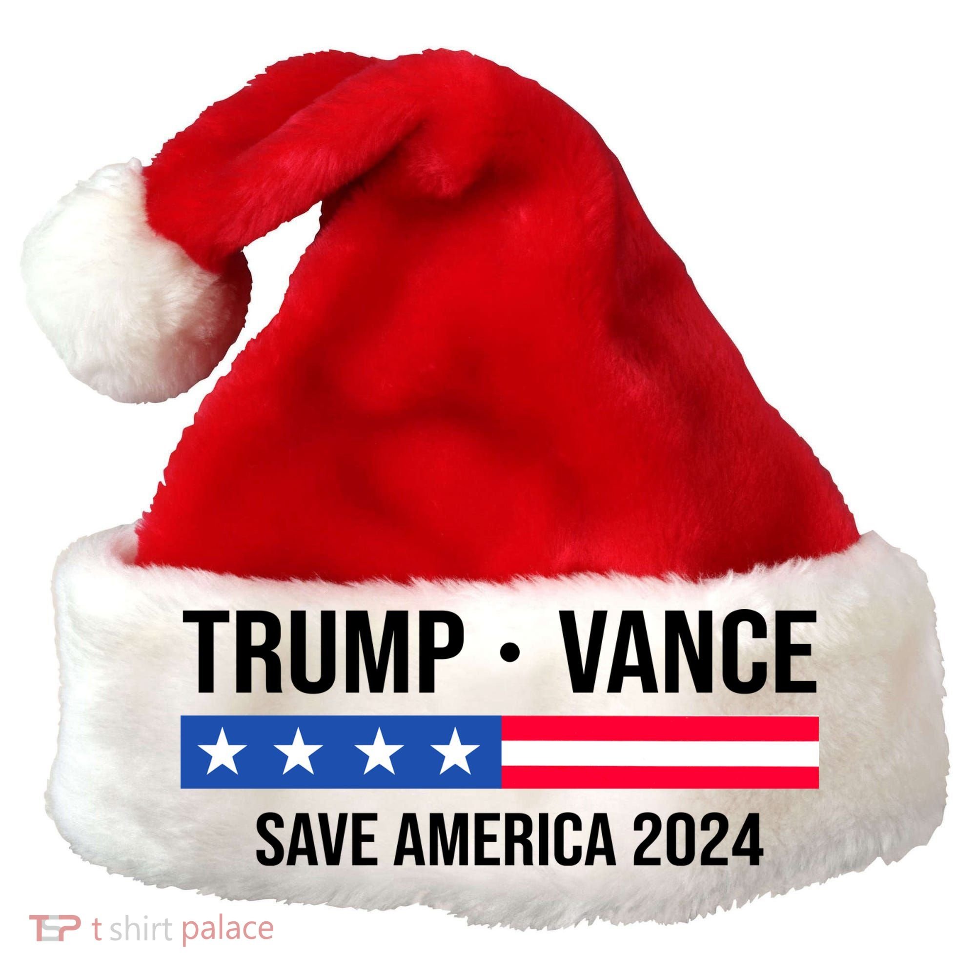 Trump Vance Save America 2024 Usa Election Santa Hat