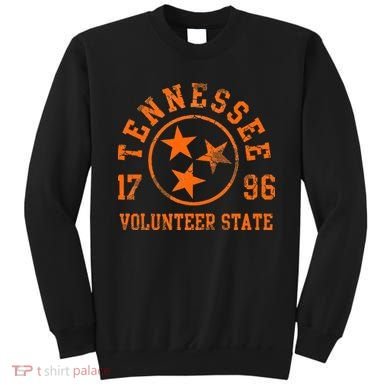 Tennessee Volunteer State Flag Home Vintage Distressed Sweatshirt
