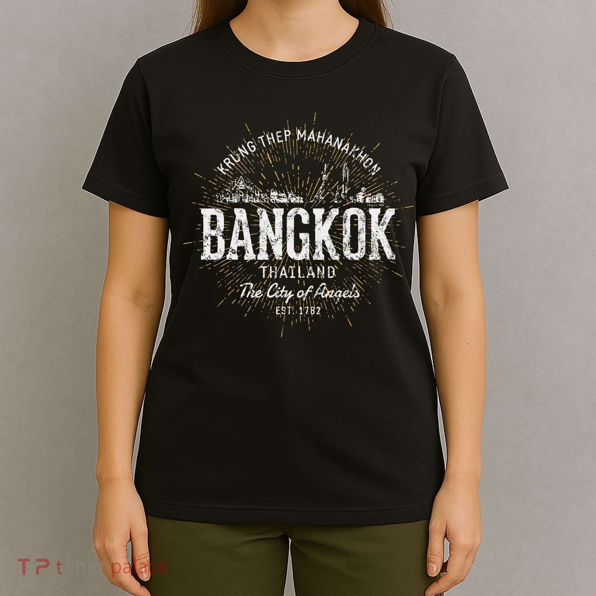 Thailand Vintage Style Retro Bangkok T-Shirt