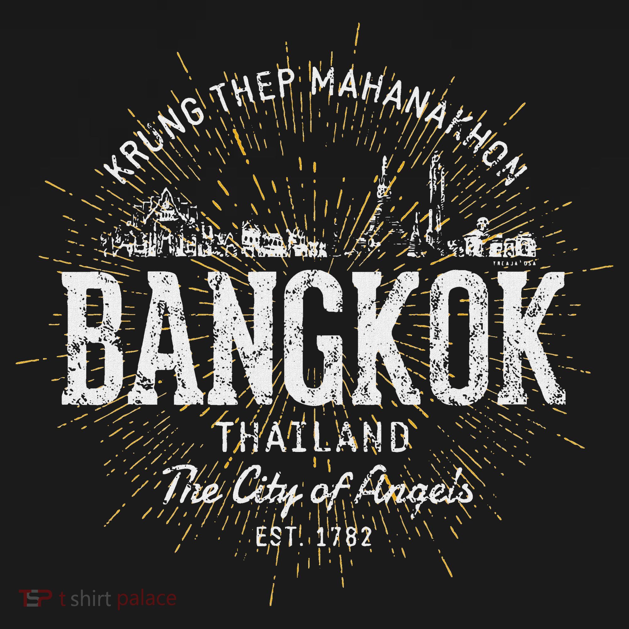 Thailand Vintage Style Retro Bangkok T-Shirt