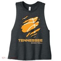 The Volunteer State Fan Tennesseean Tennessee Basketball Women's Racerback Cropped Tank thumb 0
